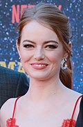 Photo of Emma Stone at the Maniac UK premiere in 2019