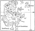 Карта Скапа-Флоу 1916 року