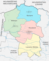 Plan powiatu kluczborskiego