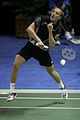 Badmintonspilleren Peter Gade i kamp
