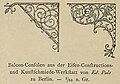 Balcon-Consolen (aus Handbuch der Architektur 1891)