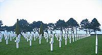 World War II Normandy American Cemetery and Memorial, US-Soldatenfriedhof in Colleville-sur-Mer (Normandie)