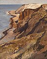 Eugen Bracht Küste auf Sylt (Morsum-Kliff), 1897, Ööl op Lienwand 61,5 × 50,5 cm