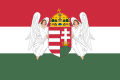 Zastava Kraljevine Ugarske (1867. – 1918.). Često korištena i kao zastava Translajtanije.