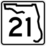 Straßenschild der Florida State Road 21