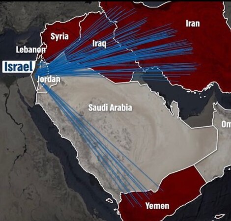 Ĝenerala skemo de Irana atako kontraŭ Israelo