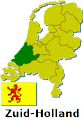 Locatie van Zuid-Holland binnen Nederland Location of South Holland within the Netherlands
