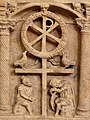 Kristův monogram na sarkofágu Kolem 350, Vatikán