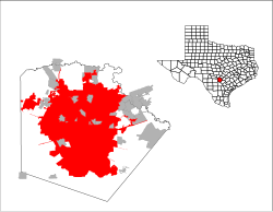 Location in Bexar County in the state of Texas