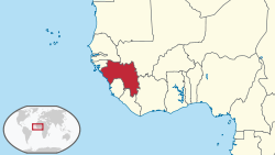 Location of Gvineya