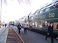 ensemble articulé, train historique des ČSD : voir le boggie à 3 essieux