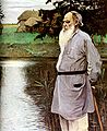 М. В. Нестеров. Л. Н. Толстой Ясная Поляналағы быуа ярында(1907).