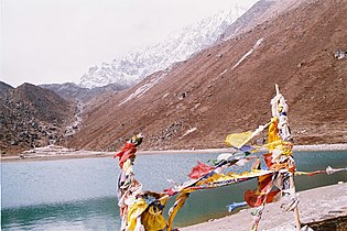 Samiti lake near the Kanchenjunga base camp