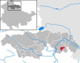 Läget för kommunen Oberheldrungen i Kyffhäuserkreis