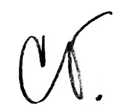 Claes Oldenburgs signatur
