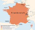 In diesen Gegenden wird in Europa Französisch gesprochen.