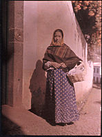 Místní žena, Madeira, asi 1910