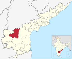 Location of నంద్యాల జిల్లా