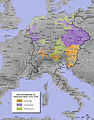 Lielo dinastiju — Hābsburgu, Luksemburgu un Vitelsbahu zemes, 13.—14. gadsimtā