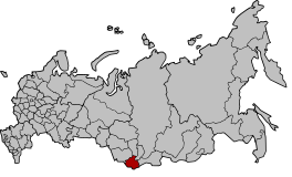Die ligging van Altai in Rusland.