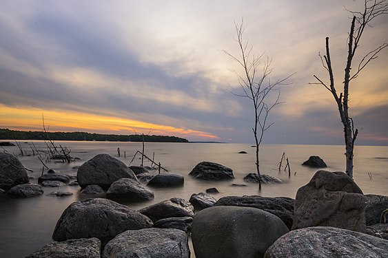 Sunset at Awenda Provincial Park in Ontario Photograph: Kiran Sundaravarathan
