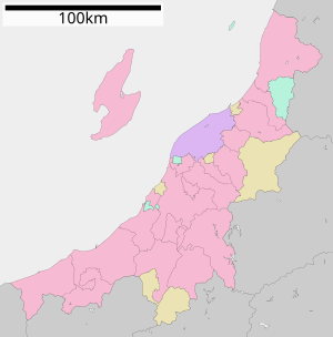 下越地方の位置（新潟県内）