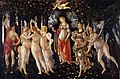 De Primavera vom Sandro Botticelli, 15. Joarhundad, ausgstejd in de Uffizien