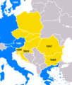 Μέλη της CEFTA το 2003, πριν την ένταξη στην EΕ