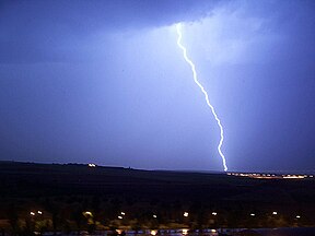 Lightning in Madrid