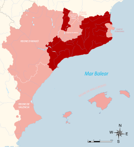 Barcelona binnen de Kroon van Aragón (14e eeuw).
