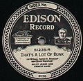 Edison Records plate-etikett fra 1920