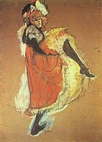 Жанна Авріль танцює (1893, studo por afisxo)
