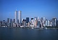 New York med Verdens handelssenter ruvende over Manhattan Foto: Carol M. Highsmith (august 2001)