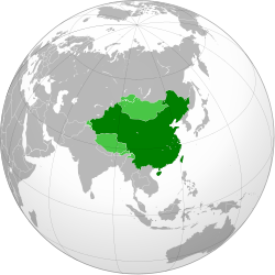 Wilayah Republik Tiongkok dalam Perang Saudara Tiongkok antara 1946 dan 1949.