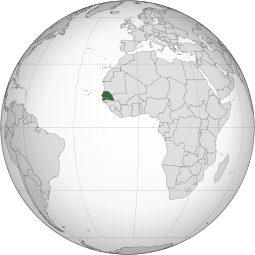 Localização de República do Senegal