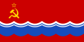 Vlajka Estonské SSR (1953–1990) Poměr stran: 1:2