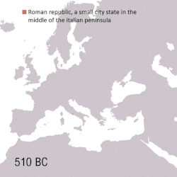 Quá trình thay đổi lãnh thổ của Đế quốc La Mã từ thời thị quốc Rôma cho tới thời Tây La Mã lụi tàn