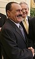 Ali Abdullah Saleh at the White House in 2005