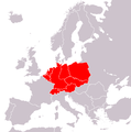 Η Κεντρική Ευρώπη, όπως ορίζεται από τον E. Σένκ (1950)[47]