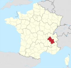 Разположение на Изер във Франция