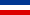 Flag of Srbija in Črna gora