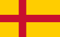Bandera de la Unió de Kalmar, de la qual en formaven part les Fèroe (1397-1523).