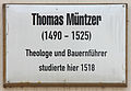 Plaque, Schloßstraße 26, Lutherstadt Wittenberg, Deutschland