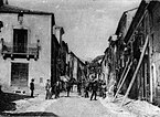 Viale Marconi (Croci) all'epoca viale Colucci, dopo i danni del terremoto nel 1905.