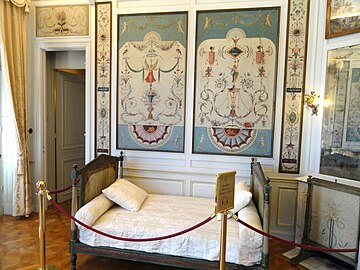 Directoire-Zimmer in der Villa Ephrussi de Rothschild im Pompejanischen Stil