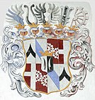 Wappen der Jörger mit Schrägbalken und Sparren der Grabner