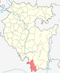 Ziančurinskij rajon – Mappa