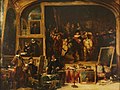 Rembrandts Studio, John Scarlett Davis, 1841, Öl auf Leinwand, Hereford Museum and Art Gallery