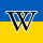 La W di Wikipedia cu' li culori ucraini