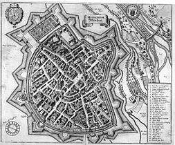 11: Stadtplan Münchens von Matthäus Merian